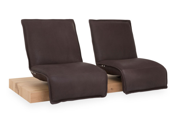 Sofa 2 Sitzer KOINOR EPOS in braun aus Leder