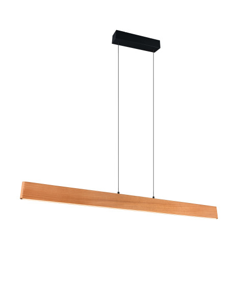 Pendelleuchte EDGEWOOD in braun aus Materialmix