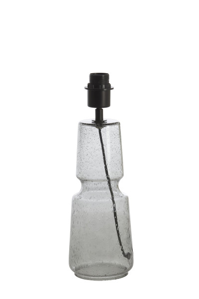 Lampenfuss LABIN in grau aus Glas