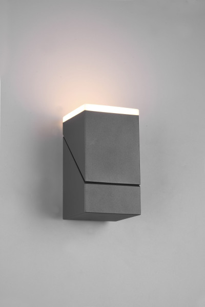 Wandleuchte AVON in anthrazit aus Aluminium