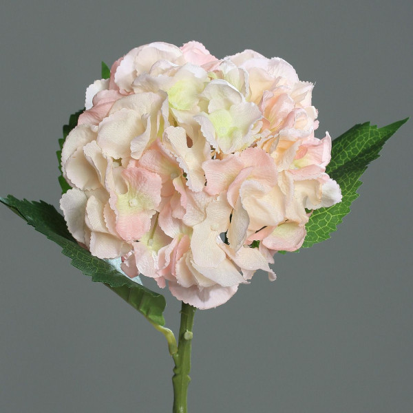 Kunstblume Hortensie in grün aus Kunststoff