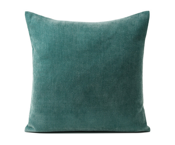 Kissen LENA petrol in petrol aus Polyester