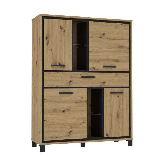 Highboard NARVIK in braun aus Dekor