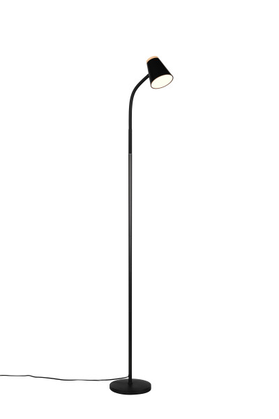 Stehleuchte LED PONGO in schwarz aus Kunststoff