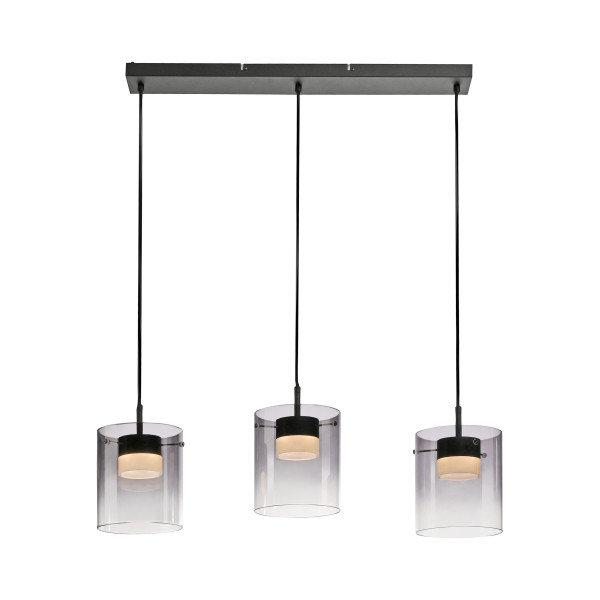 Pendelleuchte ELIO LED in schwarz aus Glas