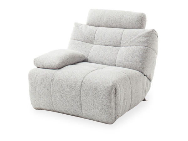 Sofaelement HARPER AVEIRO in hellgrau aus Stoff