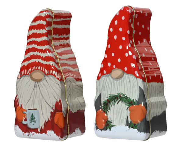 Gebäckdose GNOME in mehrfarbig aus Blech