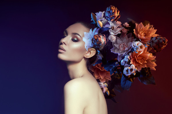Akustikbild FLOWER BEAUTY aus Materialmix