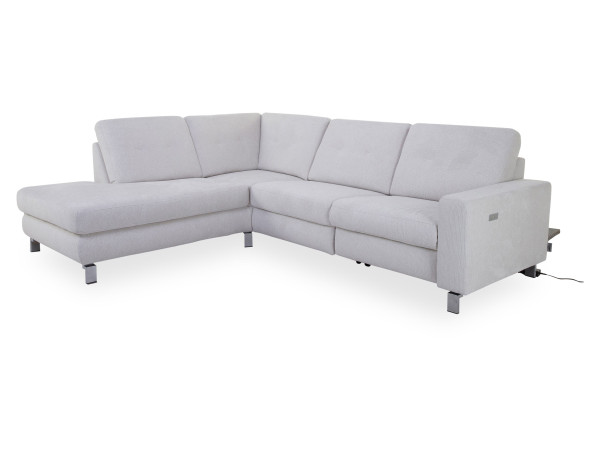 Polsterecke SANSIBAR RÜGEN PLUS in snowwhite aus Stoff