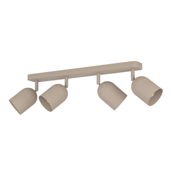Wand-/Deckenspot TILSTON in taupe aus Metall