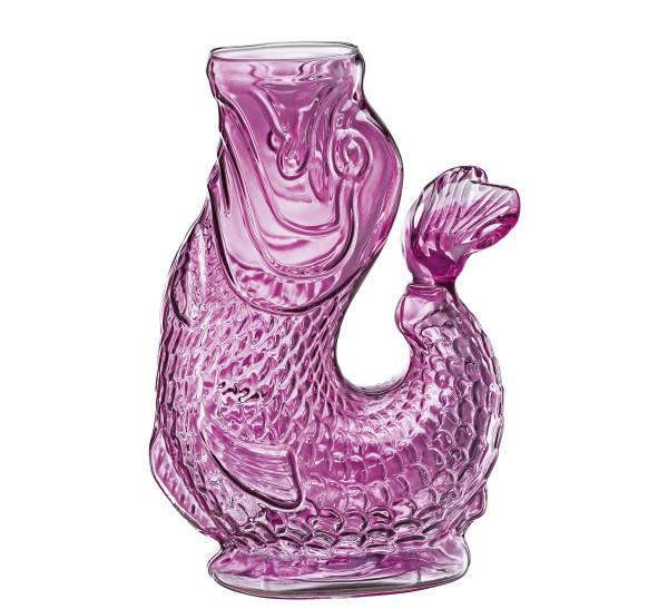Wasserkaraffe cilio NEMO in lila aus Glas