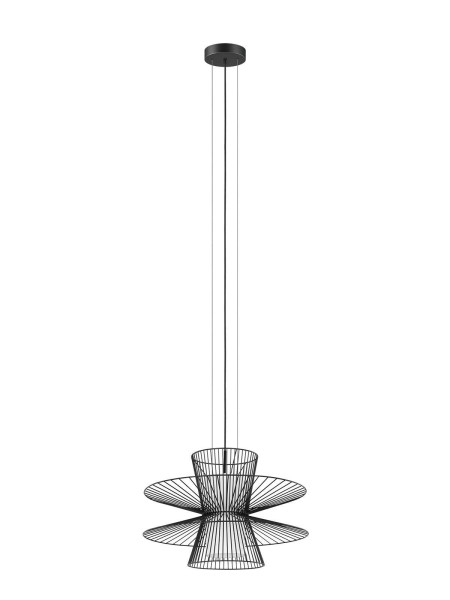 Pendelleuchte DULVERTON in schwarz aus Metall