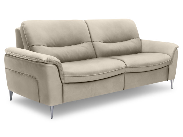 Sofa 3 Sitzer MONDO PAGERO in ecru aus Leder