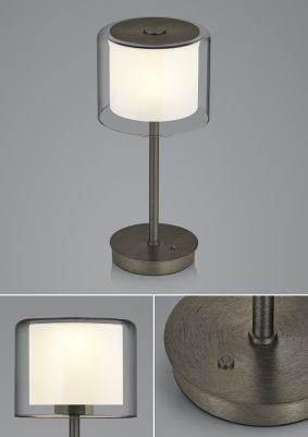 Tischleuchte elements KLARA in goldfarben aus Metall