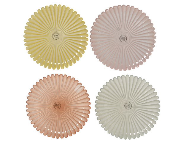 Dessertteller PASTEL in mehrfarbig aus Glas