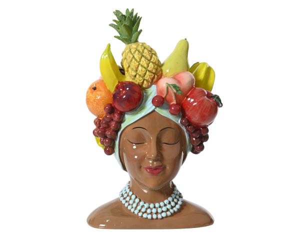 Übertopf FRUITS in mehrfarbig aus Polyresin