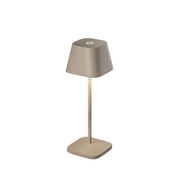 Tischleuchte NEAPEL in sand aus Aluminium