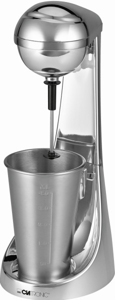 Barmixer/Milchaufschäumer in silberfarben aus Kunststoff