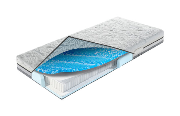 Taschenfederkernmatratze SANSIBAR LUNDBY in weiß aus Taschenfederkern