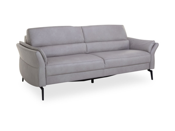 Sofa 3 Sitzer MONDO MAGUL in Alu aus Leder