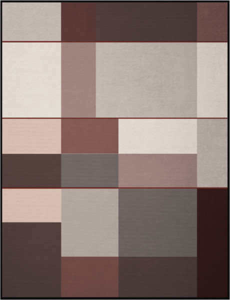 Wohndecke GRID in grau aus Mischgewebe