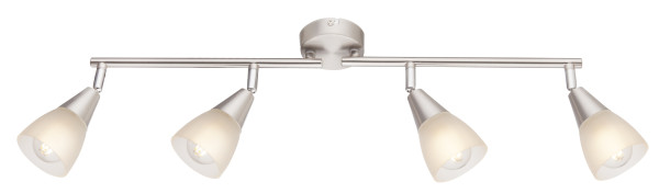 Wand-/Deckenspot TADEUS I in Nickel aus Metall