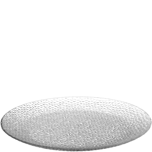 Teller MARTELLO in klar aus Glas