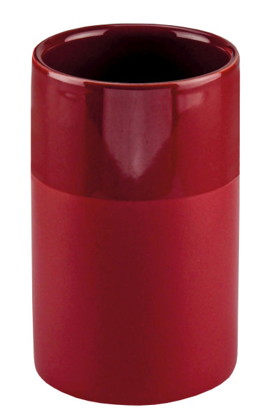 Zahnputzbecher DEEP in granat aus Steinzeug