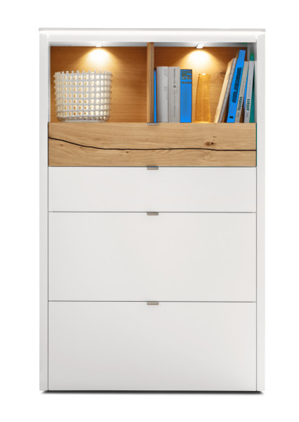 Highboard VENJAKOB GAME in weiß aus Lack
