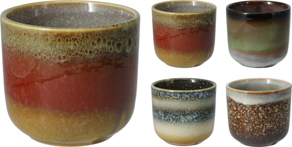 Übertopf in mehrfarbig aus Porzellan