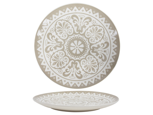 Speiseteller HARMONY in sand aus Steinzeug