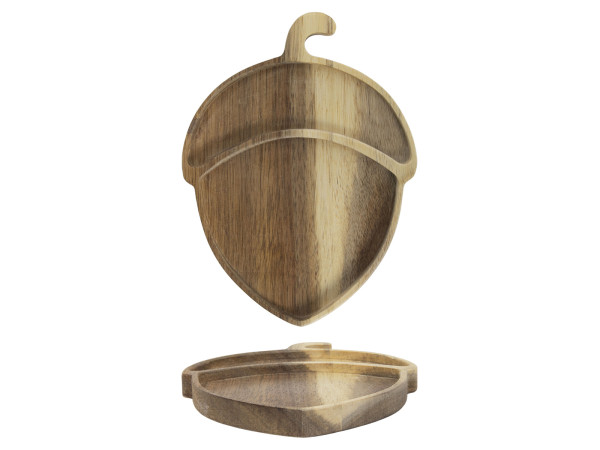 Tablett EICHEL in natur aus Holz
