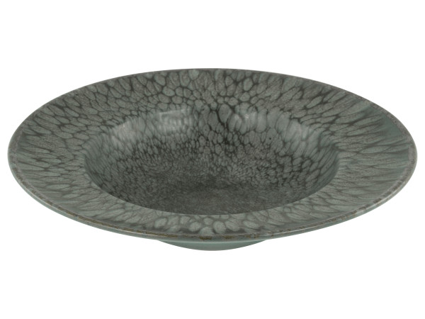 Pastateller VOLCANO DARK in schwarz aus Steinzeug