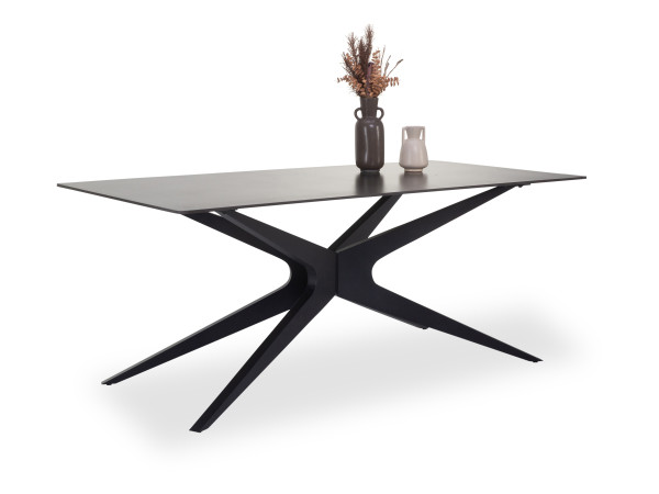 Esstisch HARPER SIBU in grau aus Keramik