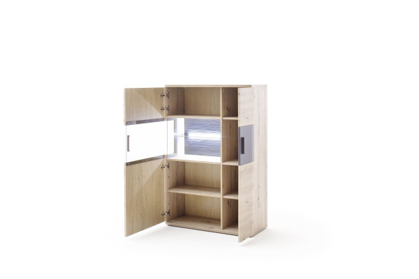 Highboard HARPER MADANG in Balkeneiche aus Dekor