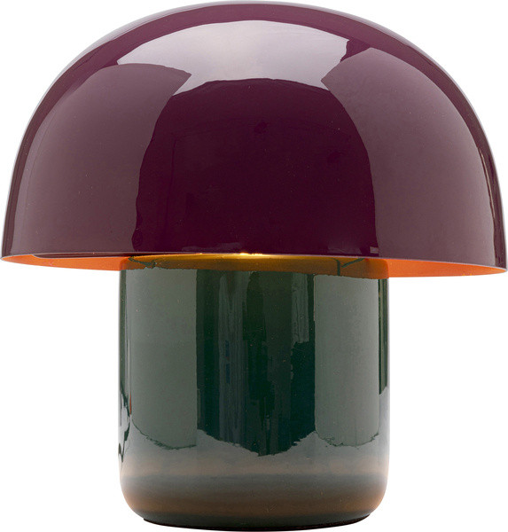 Tischleuchte MUSHROOM in violett aus Stahl