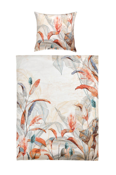Bettwäsche FRANZISKA Satin in mehrfarbig aus Baumwolle