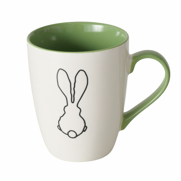 Henkelbecher NETTI in mehrfarbig aus Porzellan