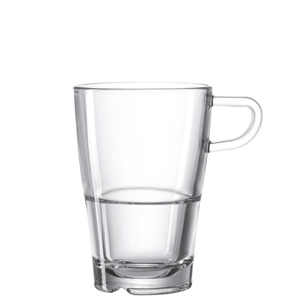Latte-Macchiato-Glas LEONARDO SENSO in klar aus Glas