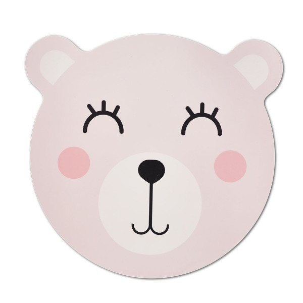Tischset BÄR in rosa aus Polypropylen