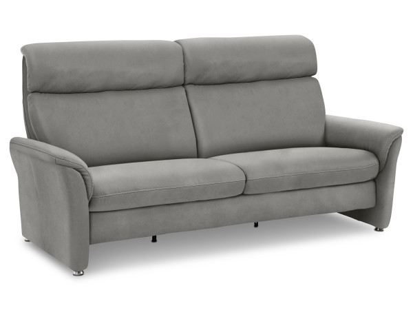 Sofa 2 Sitzer MONDO MENTO in light grey aus Leder