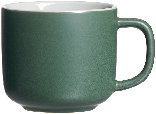 Kaffeeobertasse JASPER in grün aus Steinzeug