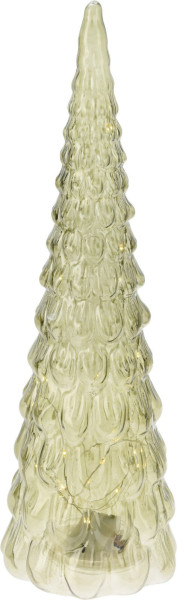 Weihnachtsbaum LED in grün aus Glas
