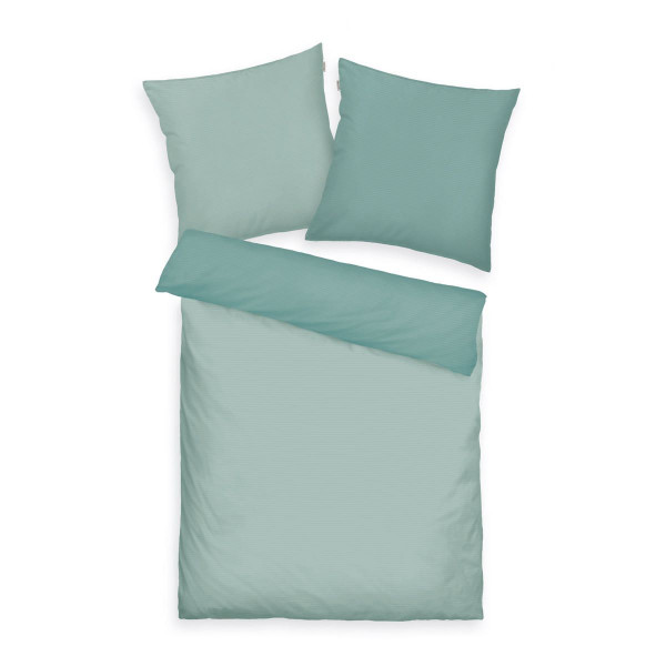Bettwäsche TOM TAILOR Satin in lindgrün aus Baumwolle