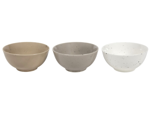 Dipschale BEACH rund in mehrfarbig aus Steinzeug