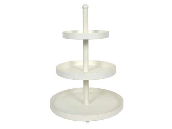Etagere BLACK in weiß aus Metall