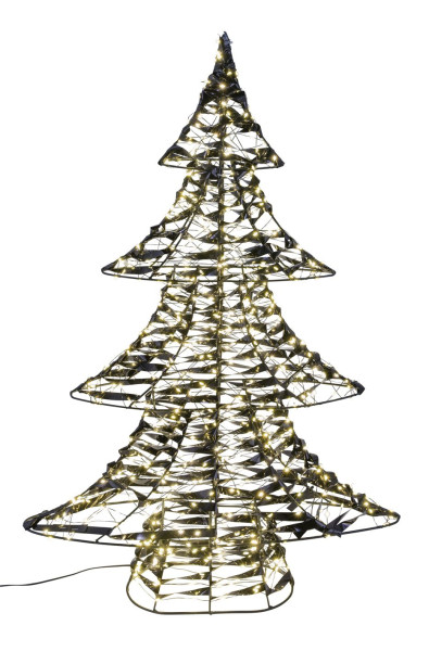 Weihnachtsbaum LED in schwarz aus Metall