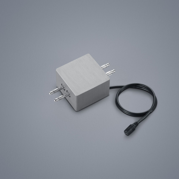 Linienverbinder VIGO LED in Nickel aus Aluminium