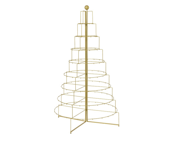 Weihnachtsbaum in goldfarben aus Eisen