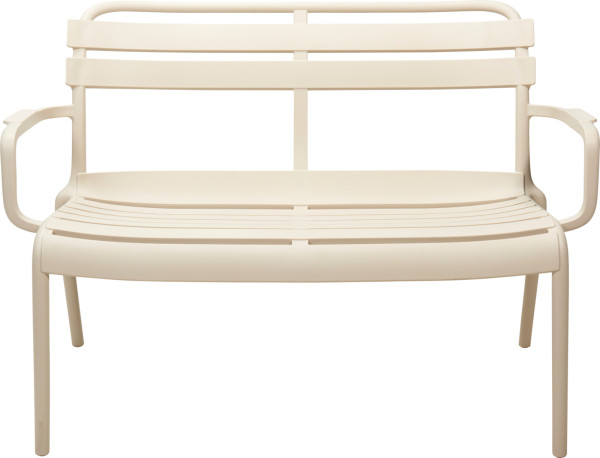 Sitzbank MARIO in grau aus Polypropylen